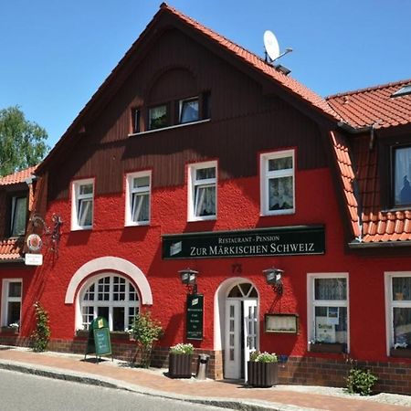 Hotel & Restaurant Maerkische Schweiz Buckow Buitenkant foto